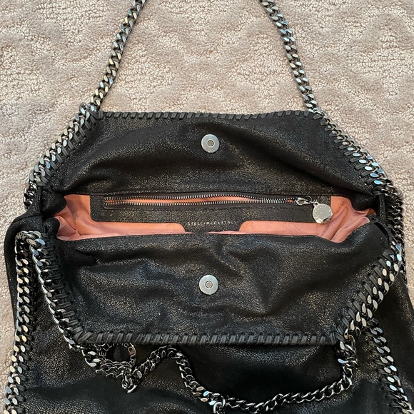 Stella McCartney SM (14x15) blk 2 chain Falabella - Picture 4 of 11